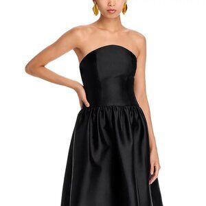 Self Portrait Drop Waist Black Dress
